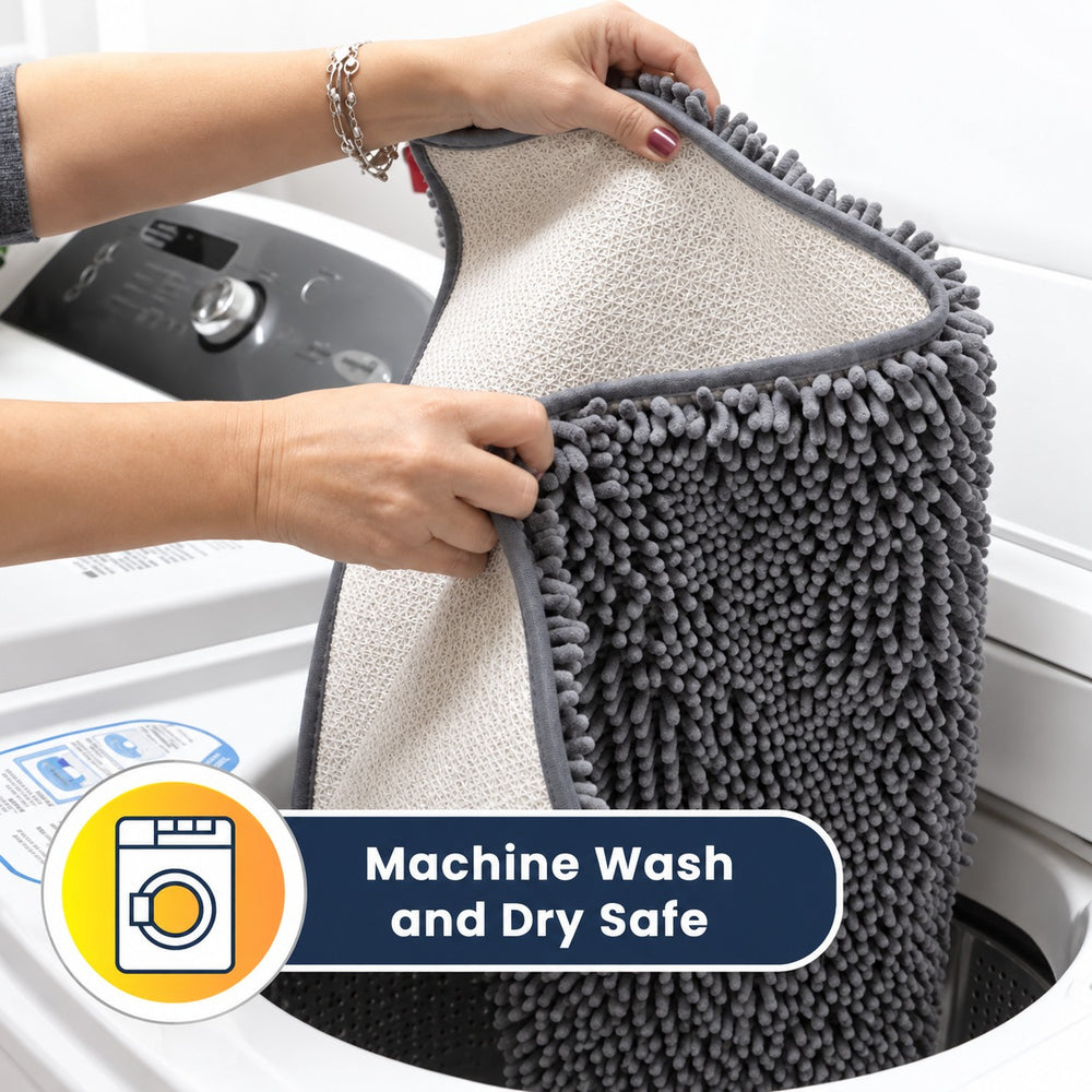 MudStop mat is machine washable and dryer safe