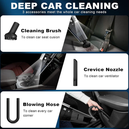 Portable Car Vacuum Cleaner – High Power Suction