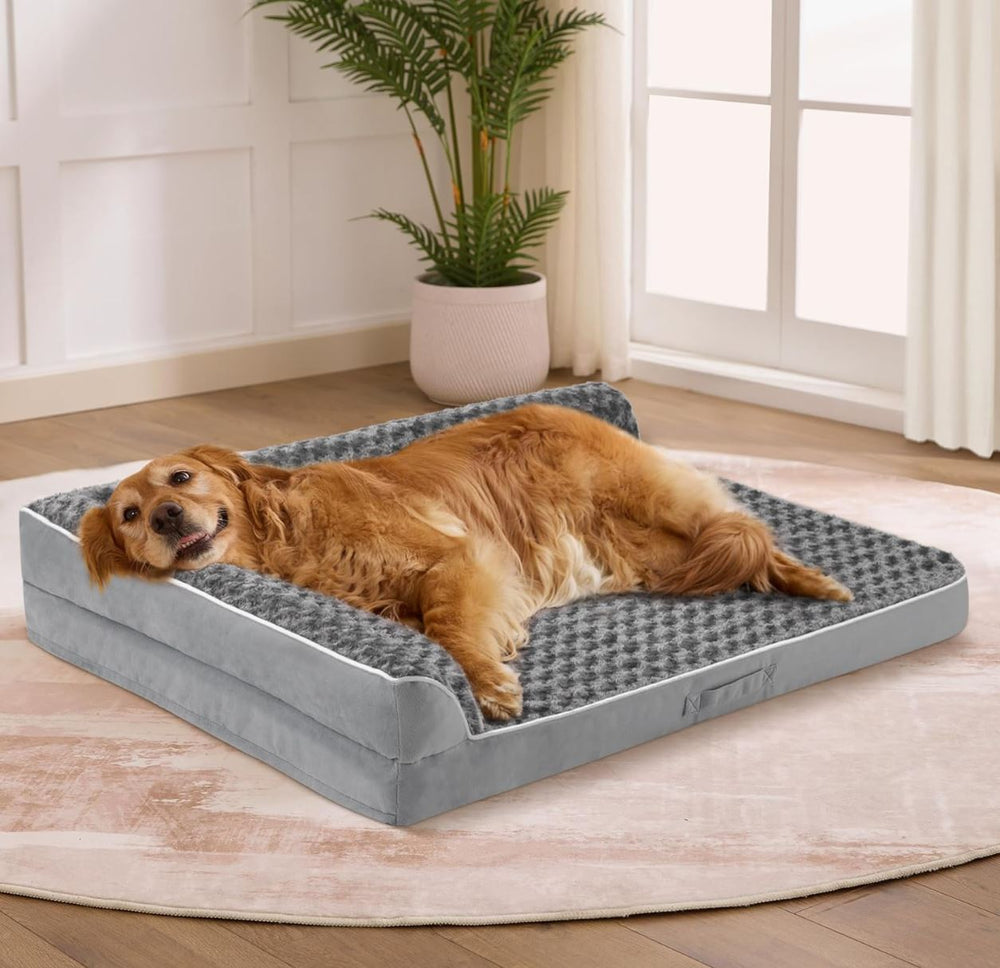 XL Orthopedic Waterproof Dog Bed for Large Dogs