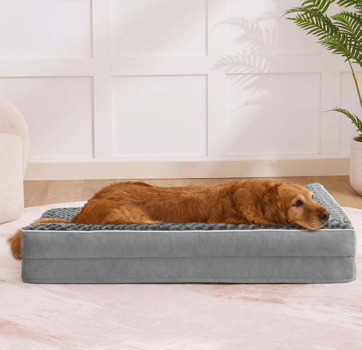 XL Orthopedic Waterproof Dog Bed for Large Dogs