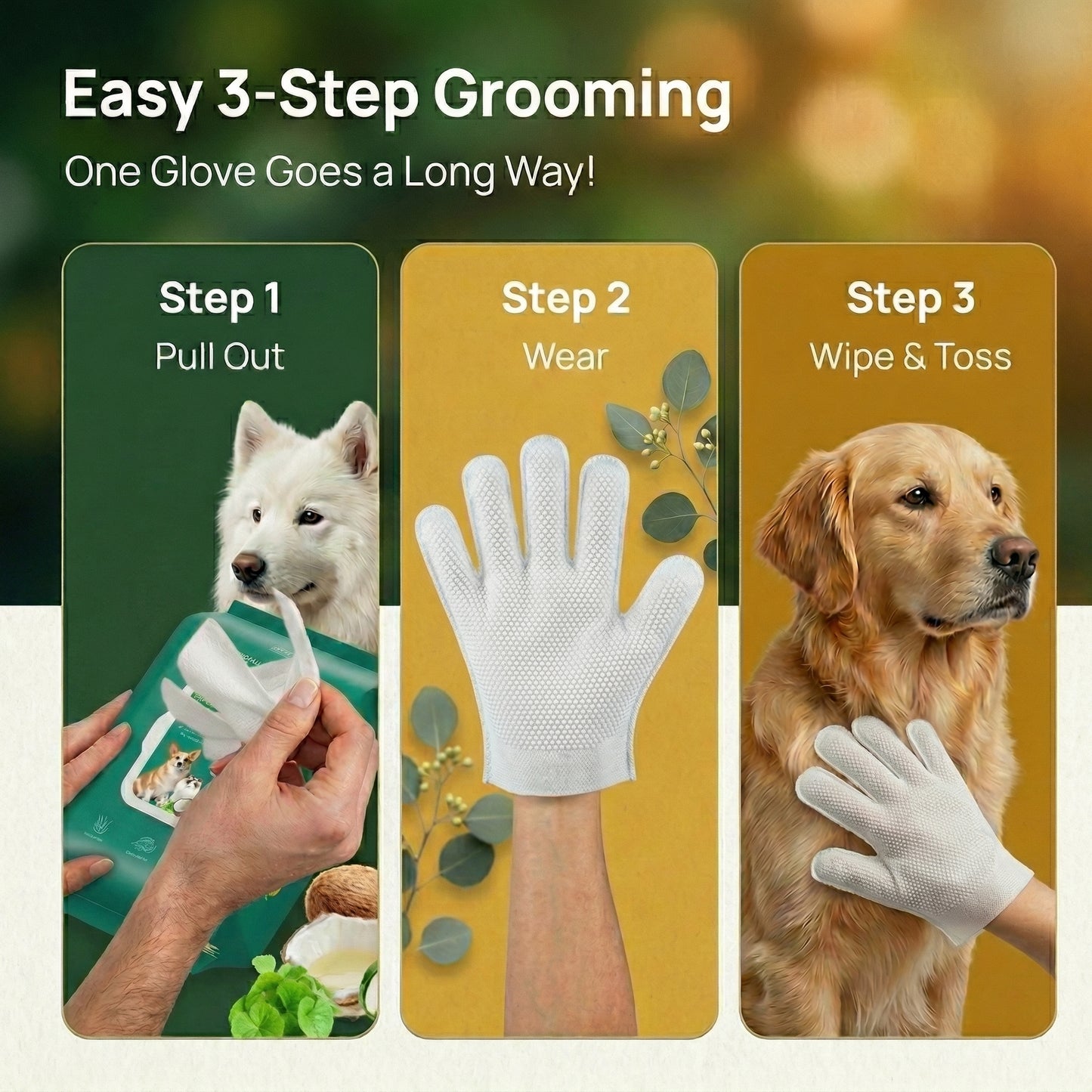 Quick Bath - #1 Dog Glove Wipes