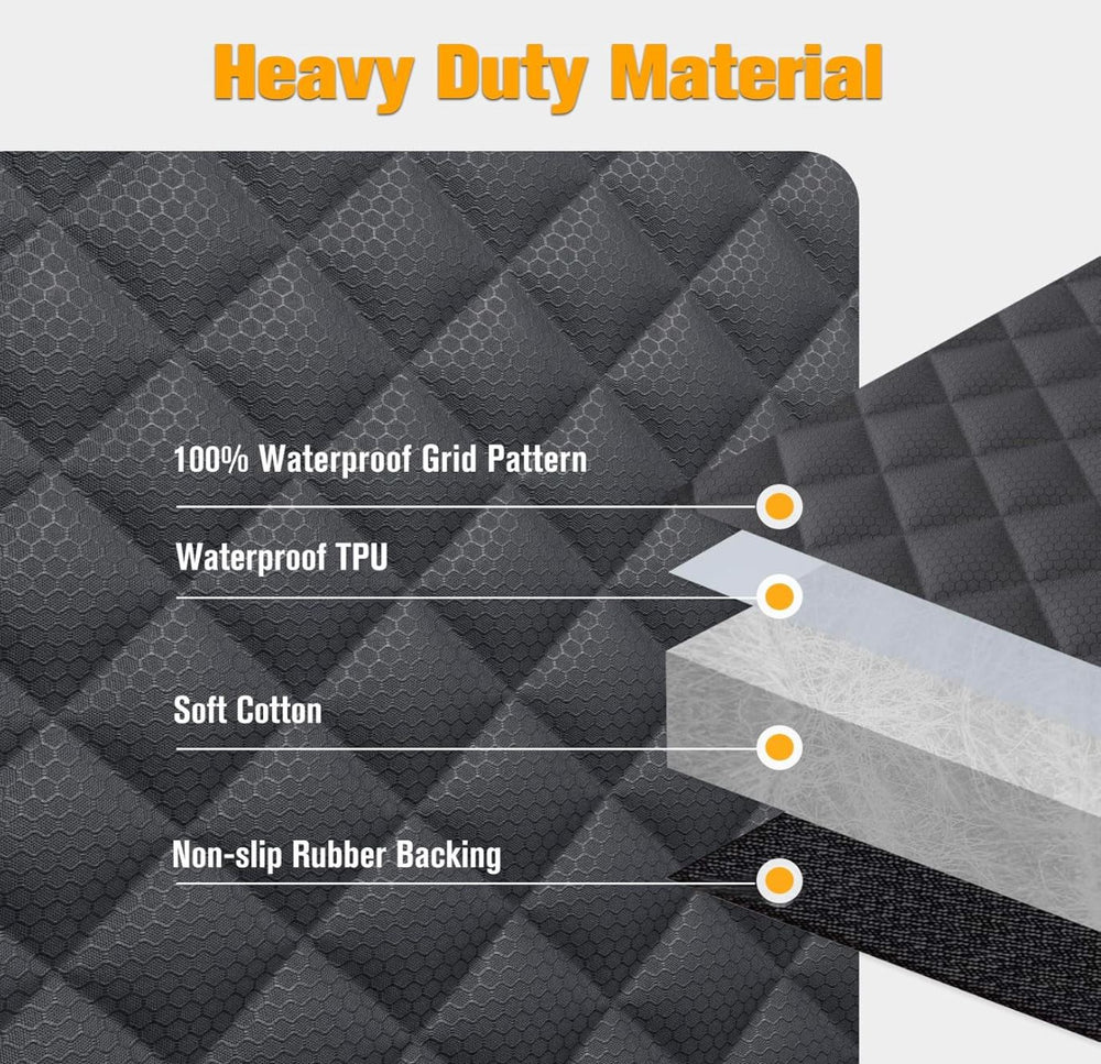 XL Floor Cover for Full-Size Crew Cab Trucks with Fold Up Seats